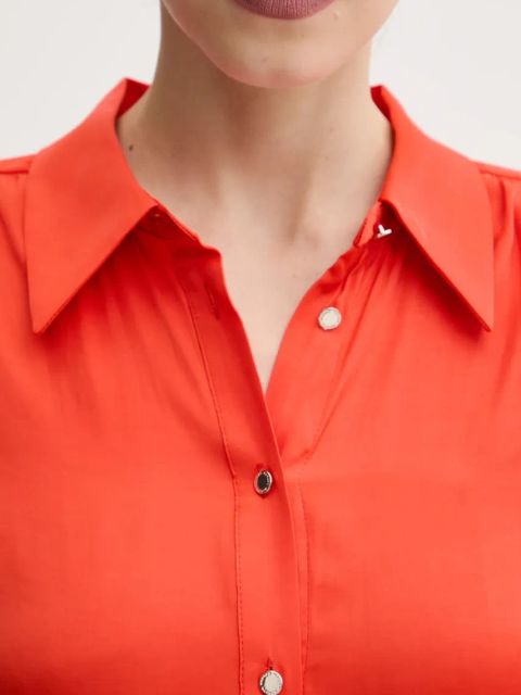 Morgan koszula CLOU damska kolor pomarańczowy regular z kołnierzykiem klasycznym CLOU