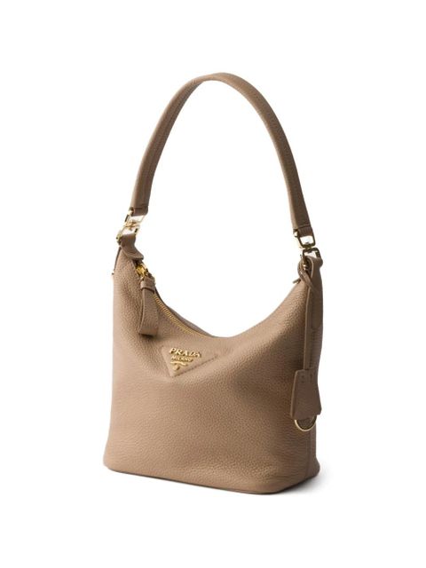 Prada leather shoulder bag - Neutrals