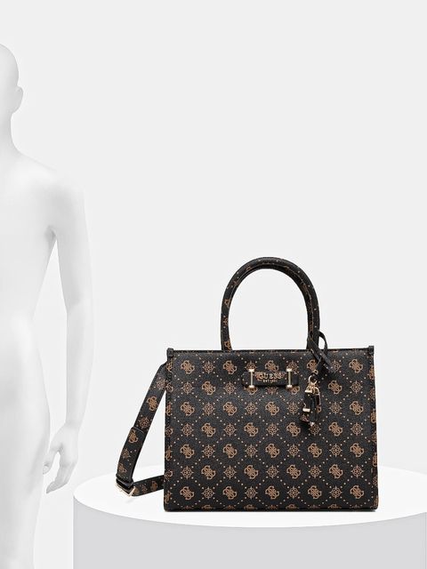 Guess torebka SILIA kolor brązowy HWGP98 90220