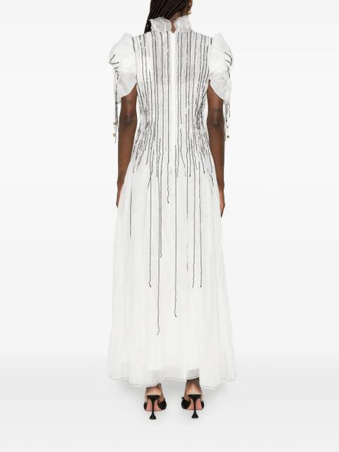Aje Clara embellished maxi dress - White