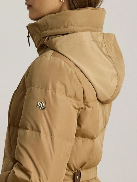 Lauren Ralph Lauren kurtka puchowa kolor beżowy zimowa 297P04095