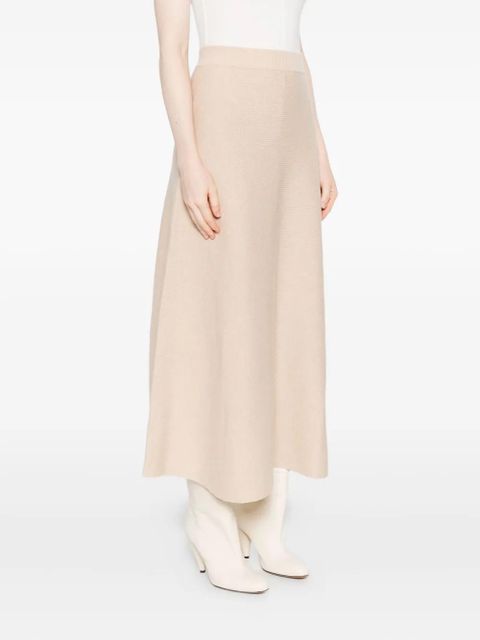Max Mara ribbed flared skirt - Neutrals - zdjęcie produktu nr 2