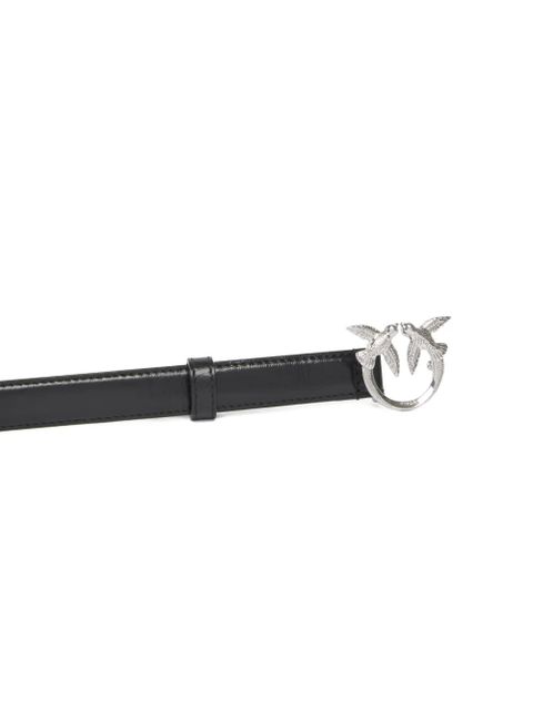 PINKO buckle lambskin belt - Black