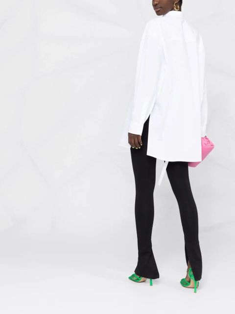 Valentino Garavani cape-style buttoned shirt - White