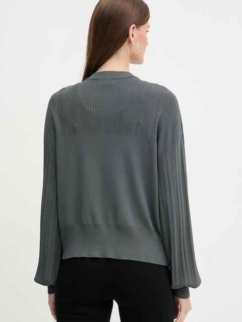 Armani Exchange kardigan damski kolor szary lekki XW000762 AF10352 - zdjęcie produktu nr 2