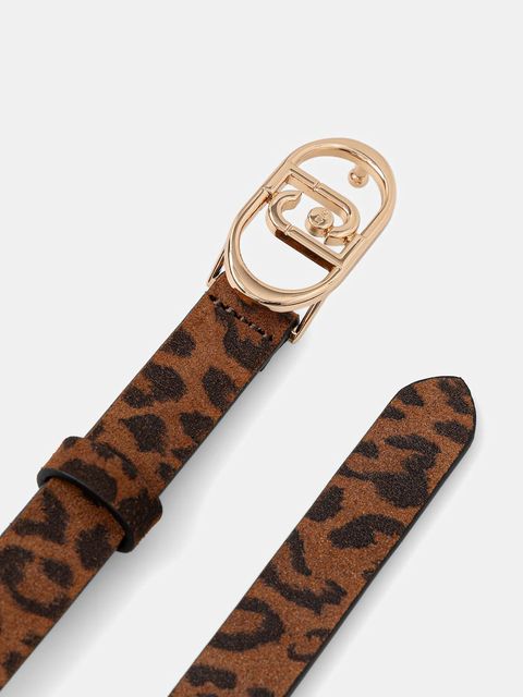 Liu Jo pasek nubukowy damski kolor brązowy AF5326.P0086 - zdjęcie produktu nr 2