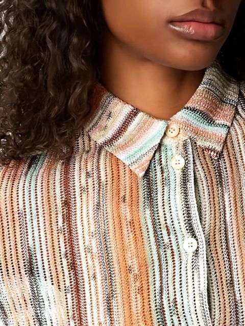Missoni striped long-sleeve top - Neutrals