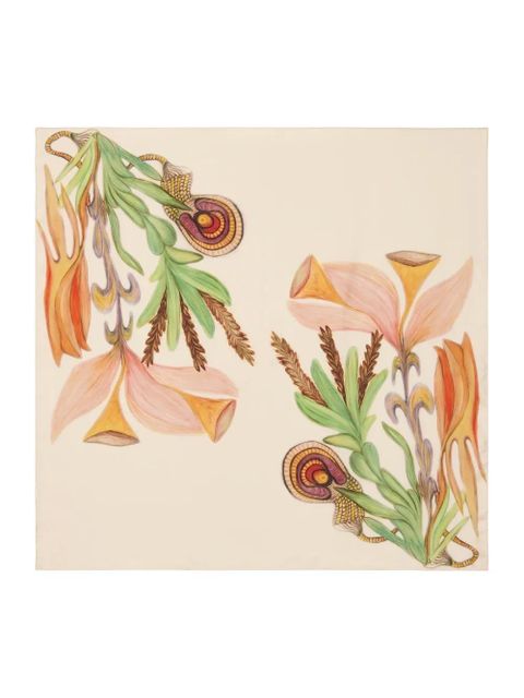 Ulla Johnson Chiara floral-print scarf - Neutrals - zdjęcie produktu nr 2