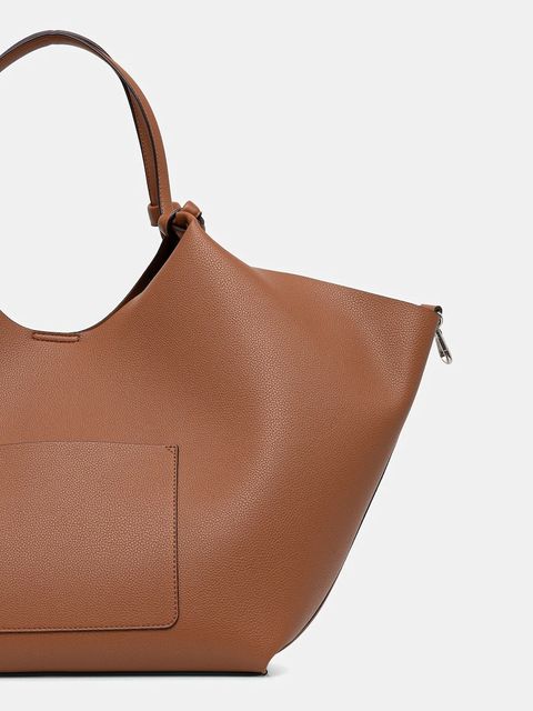 Dkny torebka PAULA COMMUTER TOTE kolor brązowy R42BAE48