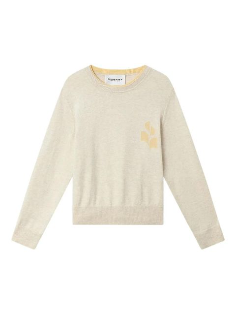 MARANT ÉTOILE Lanta logo-detail pullover - Neutrals - zdjęcie produktu nr 1