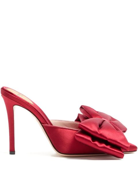 Valentino Garavani Yolande satin mules - Red - zdjęcie produktu nr 1
