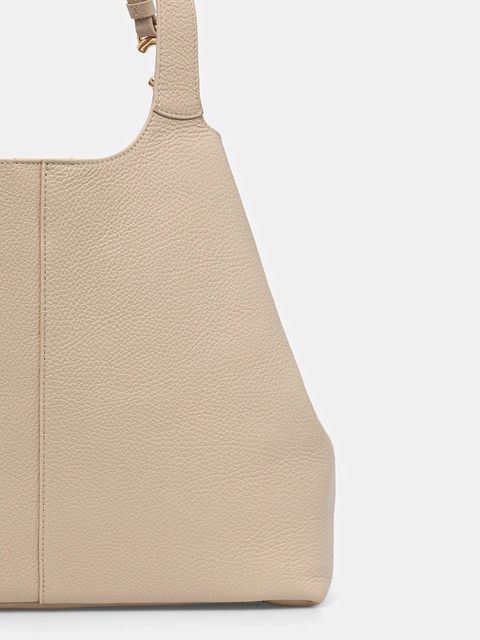 Coccinelle torebka skórzana kolor beżowy E1 SHA 11 01 01