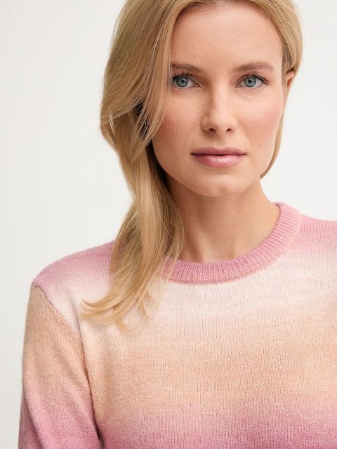 Pepe Jeans sukienka z domieszką wełny kolor różowy midi prosta PL9537713