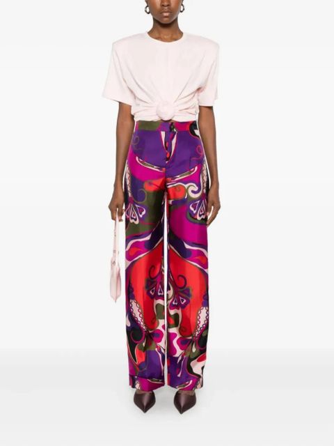 PUCCI abstract-print trousers - Purple