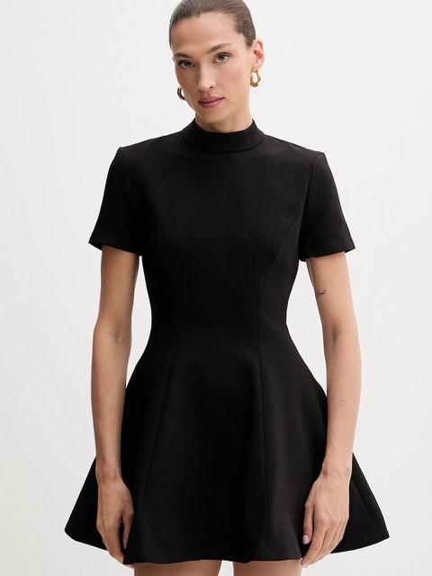 Bardot sukienka kolor czarny mini rozkloszowana 59907DB - zdjęcie produktu nr 1