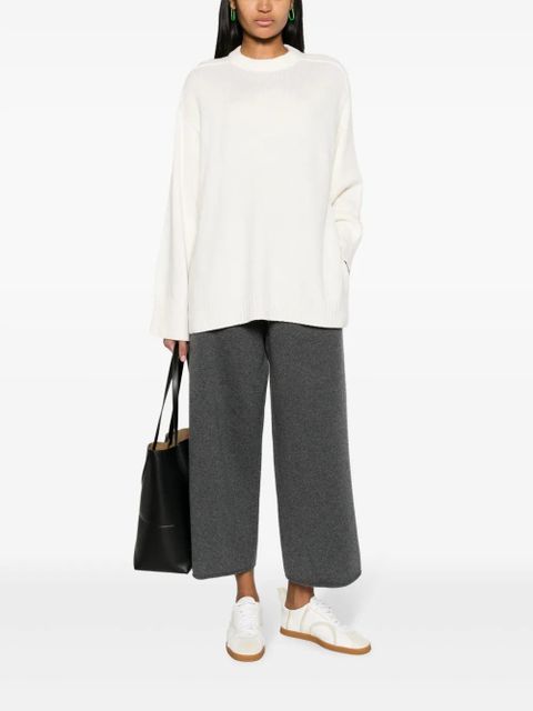 LouLou de Saison Safi wool-blend crew-neck jumper - White