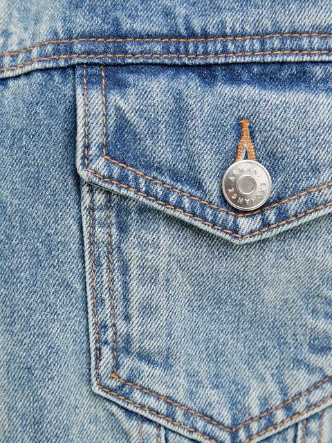 Armani Exchange kurtka jeansowa kolor niebieski przejściowa oversize XW000902 AF10869