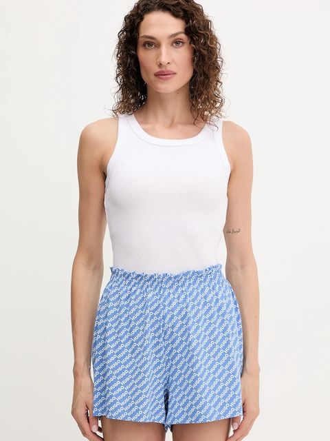 HUGO szorty piżamowe NIKKA_SHORTS damskie kolor niebieski 50534304 - zdjęcie produktu nr 2