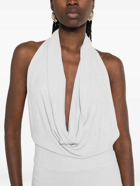 Aya Muse Spoe pleated midi dress - Grey