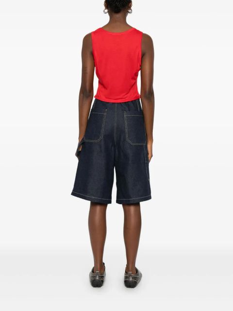 Simone Rocha Bow Tail Easy top - Red