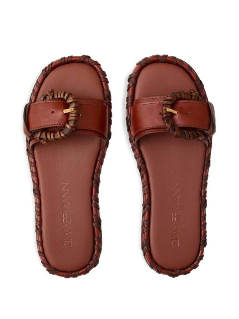ZIMMERMANN buckle-detail sandals - Brown