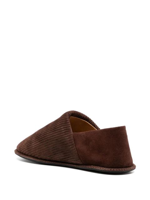 JW Anderson corduroy slippers - Brown