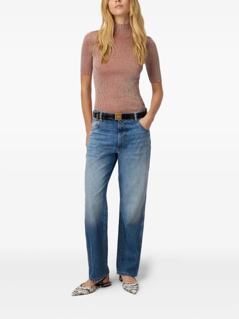 Missoni metallic-effect ribbed-knit top - Pink - zdjęcie produktu nr 2