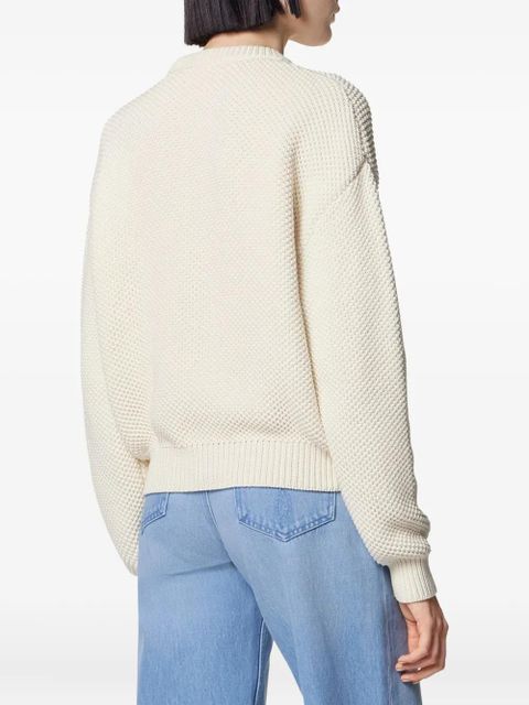 Versace textured-logo sweater - White - zdjęcie produktu nr 2
