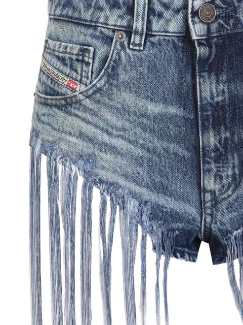 Diesel fringe-detailing shorts - Blue