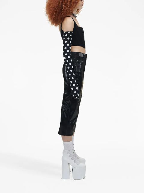 Marc Jacobs denim bustier top - Black