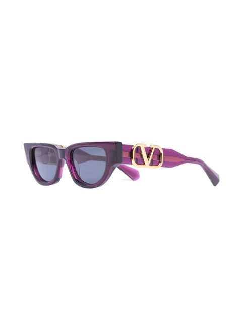 VALENTINO GARAVANI EYEWEAR VLogo Signature cat-eye sunglasses - Purple - zdjęcie produktu nr 2