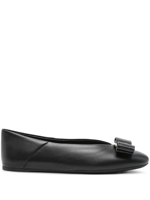 Ferragamo leather ballet flats - Black - zdjęcie produktu nr 1