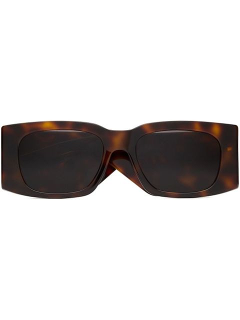 Saint Laurent Eyewear SL 654 rectangle-frame sunglasses - Brown