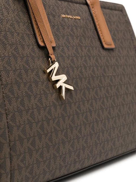 Michael Kors logo print tote bag - Brown