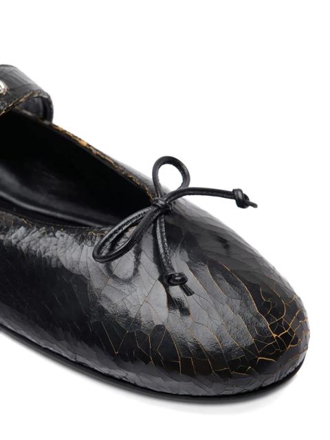 Miu Miu leather ballerina shoes - Black - zdjęcie produktu nr 2