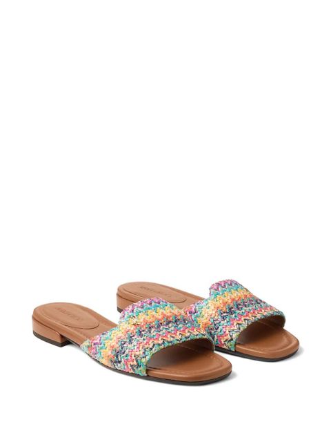Jimmy Choo Dina woven flat sandals - Multicolour - zdjęcie produktu nr 2