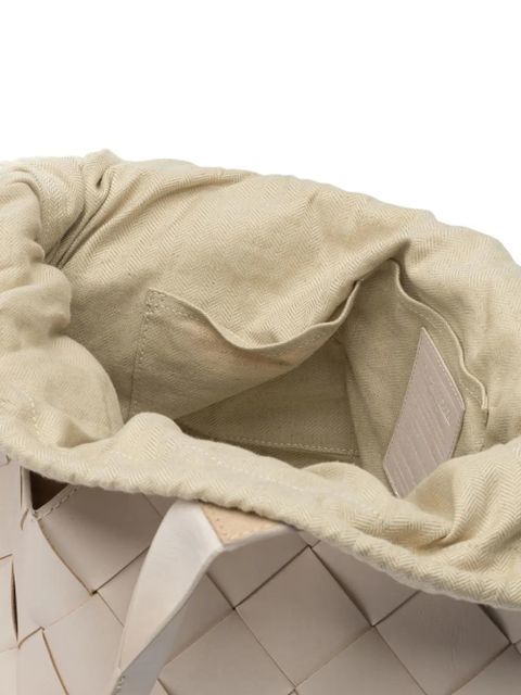 DRAGON DIFFUSION Castello woven-leather tote bag - Neutrals