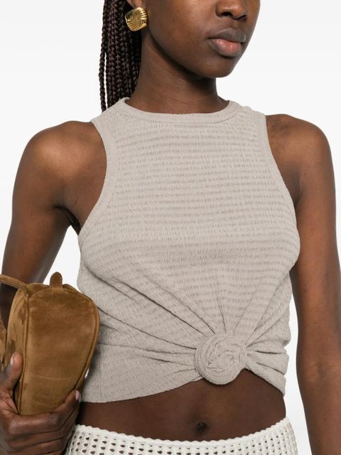 Magda Butrym knot-detail tank top - Neutrals