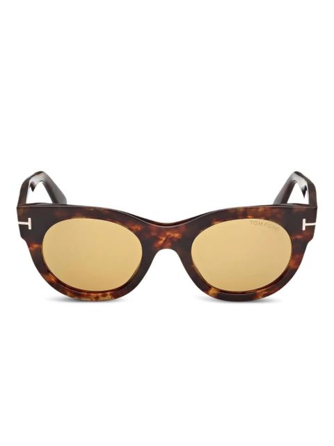 TOM FORD Eyewear round-frame sunglasses - Brown - zdjęcie produktu nr 1