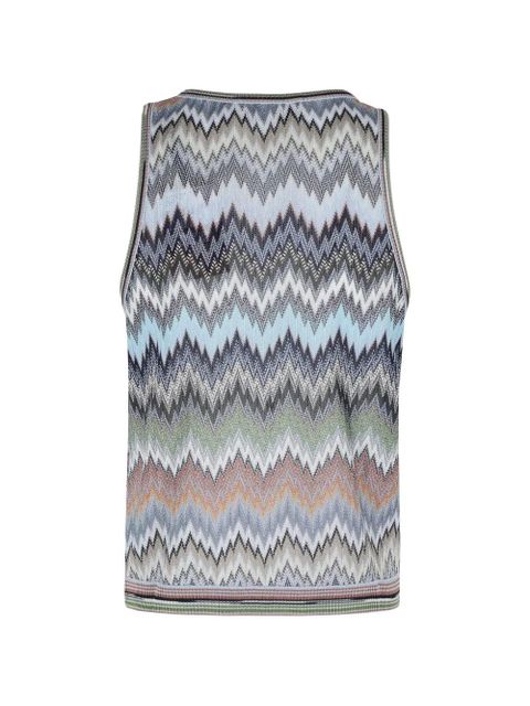 Missoni chevron round-neck top - Blue - zdjęcie produktu nr 2
