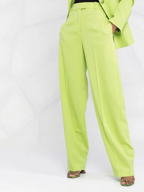 The Attico wide-leg tailored trousers - Green