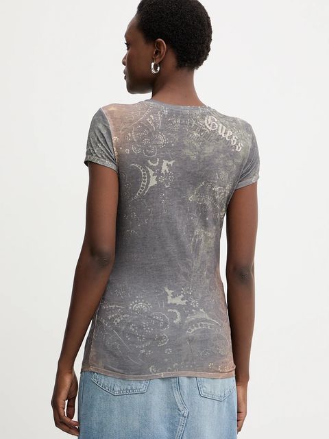 Guess t-shirt damski kolor szary W5BI33 K37Z0
