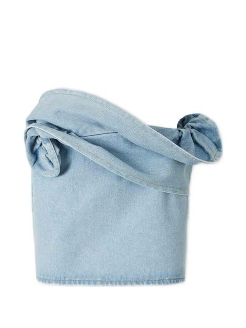 Magda Butrym floral-appliqué skirt - Blue - zdjęcie produktu nr 1