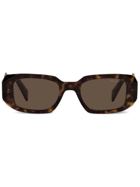 Prada PR17WS geometric-frame sunglasses - Brown