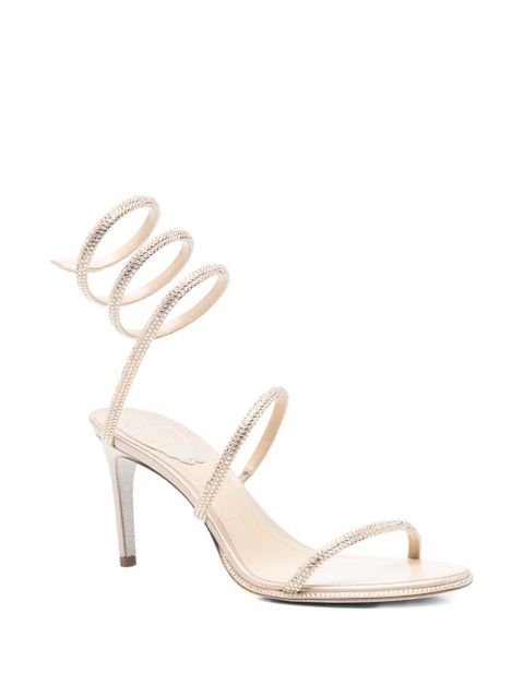 René Caovilla 80mm strass-spiral sandals - Neutrals - zdjęcie produktu nr 2