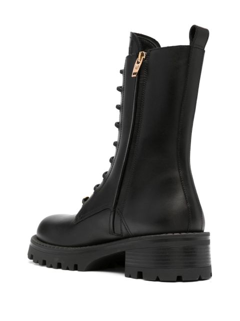 Versace Alia lace-up boots - Black
