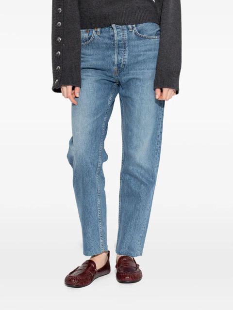 RE/DONE 70s Stove Pipe raw-cut jeans - Blue - zdjęcie produktu nr 2