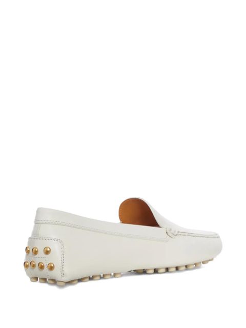 Tod's leather loafers - White