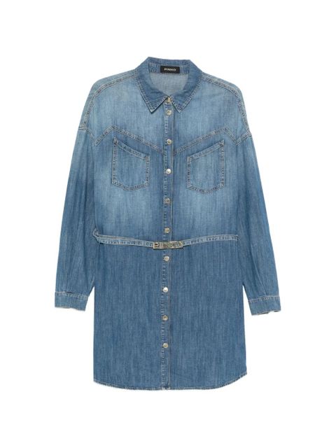 PINKO front pocket belted dress - Blue - zdjęcie produktu nr 1