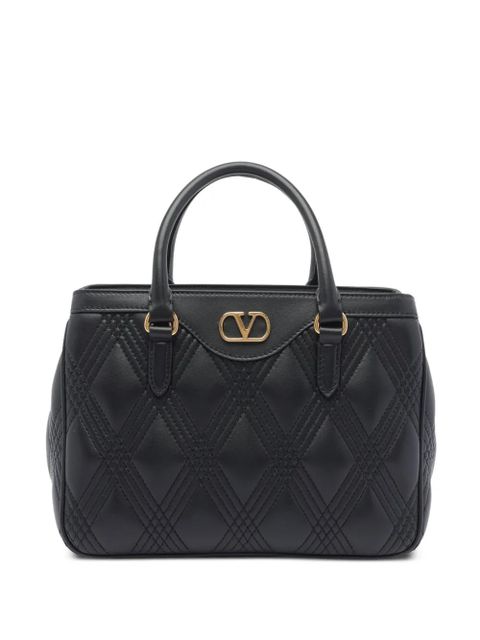 Valentino Garavani VLogo quilted leather handbag - Black - zdjęcie produktu nr 1